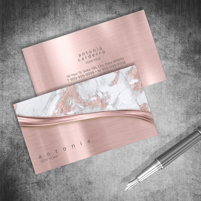 Rose Gold ID808 für Metall und Glitzer Visitenkarte (Von Creator hochgeladen)