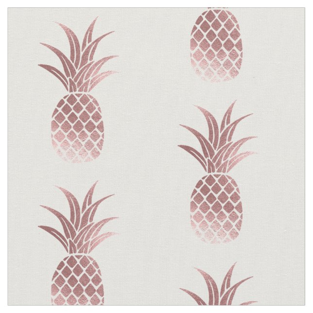 Rose Gold Imitat Ananas Stoff (Nahaufnahme)