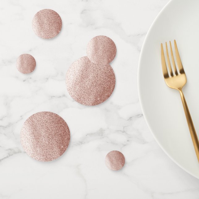 Rose Gold Imitate Glitzer Konfetti (Gruppe)