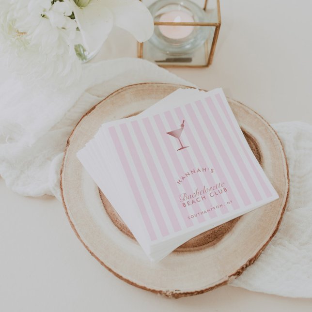 Rose Gold Imitation Texture Junggeselinnen-Abschie Serviette (Rose Gold Imitation Texture Bachelorette Party Napkins)