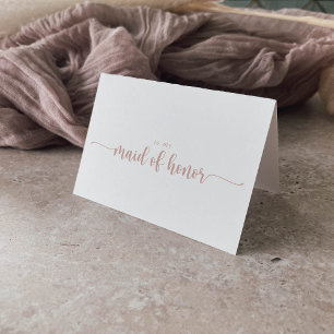 Rose Gold Kalligrafie Dankeskarten für die Hochzei Dankeskarte