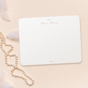 Rose Gold Klassische Elegance Personalisierte Gesc Mitteilungskarte