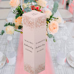 Rose Gold Konfetti Name Junggeselinnen-Abschied Weinbox<br><div class="desc">Eine Rose mit Gold,  ein mit Konfetti geschmückter Hintergrund,  Glitzern. Personalisieren und fügen Sie einen Namen,  Text.</div>