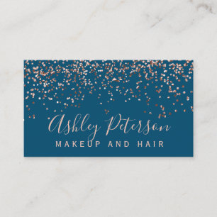Rose gold Konfetti Visitenkarte