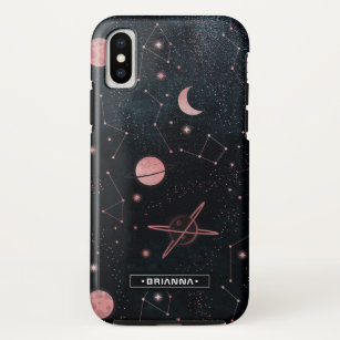 Rose-Gold-Konstellationen   Outer Space Monogram Case-Mate iPhone Hülle