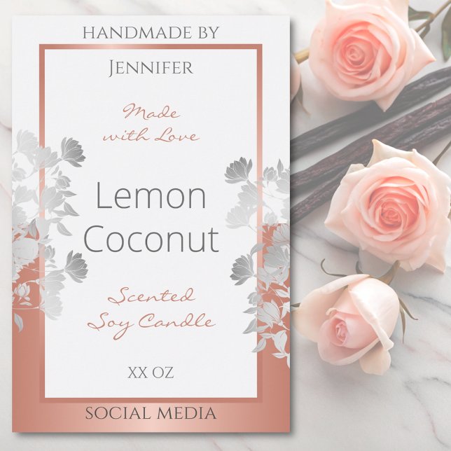 Rose Gold Lebensmitteletikett (Von Creator hochgeladen)