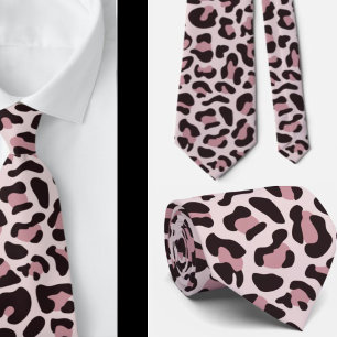 Rose Gold Leopard Print Trauzeuge Punkk Hochzeiten Krawatte