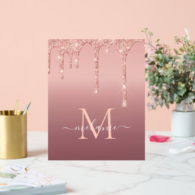 Rose Gold-Letter-Name Akrylzeichen Acrylschild (Hochzeit)