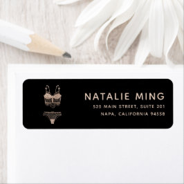 Rose Gold Lingerie Boutique Logo Business