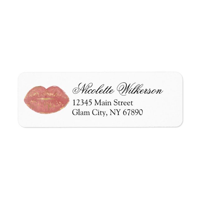 Rose Gold Lips Glam Makeup Beauty Kosmetische Adre (Vorne)