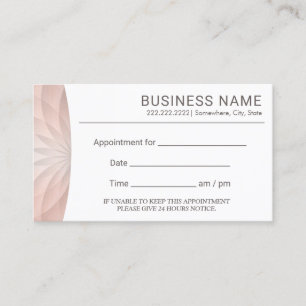 Rose Gold Lotus Floral Salon Spa Rendez-vous
