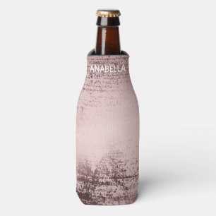 Rose Gold Luxus metallische personalisiert Flaschenkühler