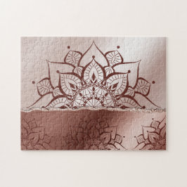 Rose Gold Mandala Yoga Zen