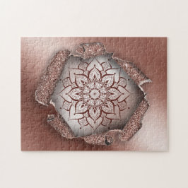 Rose Gold Mandala Yoga Zen