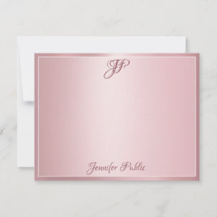 Rose Gold manuscrit script Monogramme Modèle