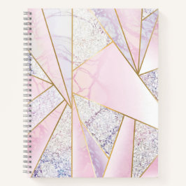 Rose Gold Marble Glitzer wie SpiralNotebook Notizbuch
