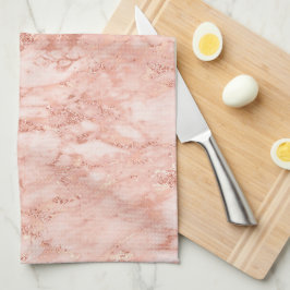 Rose Gold-Marmor 7 Geschirrtuch