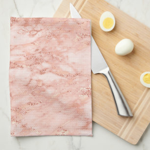 Rose Gold-Marmor 7 Geschirrtuch
