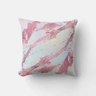 Rose Gold Marmor Pastell Muster  Kissen