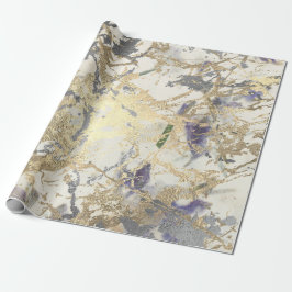 Rose Gold Marmor Peach Blush Grau Hütte Geschenkpapier