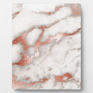 Rose Gold Marmor Textur Fotoplatte