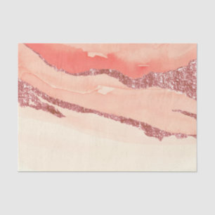 Rose Gold Marmor und Glitzer Seidenpapier