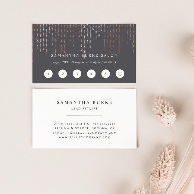 Rose Gold Marquee Treue Cards (Von Creator hochgeladen)