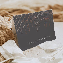 Rose Gold Marquee Vielen Dank