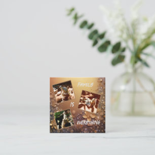Rose Gold Meerkat Familie ist alles, Begleitkarte