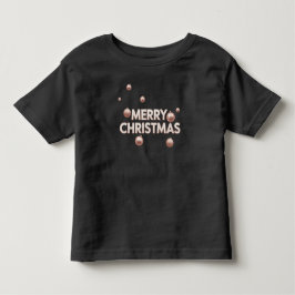 Rose Gold Merry Christmas - Holiday Design Kleinkind T-shirt