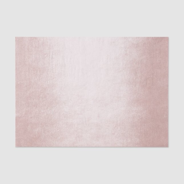 Rose Gold Metallische Haut hellrosa Seide Seidenpapier (Vorderseite)