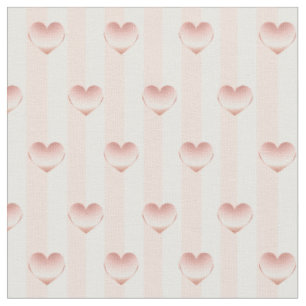Rose Gold Metallische Herzstücke und Muster für we Stoff