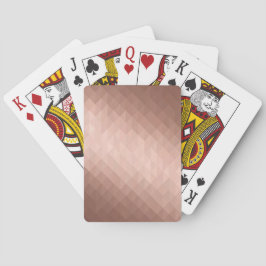 Rose Gold metallische schicke Design Spielkarten