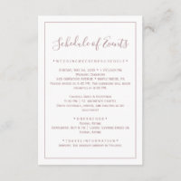Rose Gold Minimalistisch Wedding Card