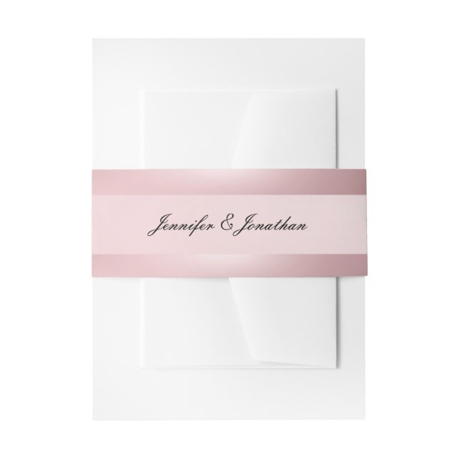 Rose Gold Moderne handgeschriebene Skriptklasse Einladungsbanderole (Vorderseite Beispiel)