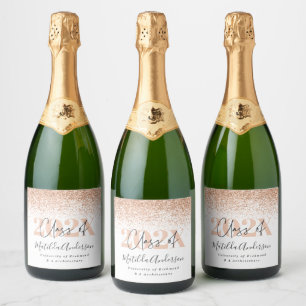 Rose Gold Moderne stilvolle Graduierungsparty Guns