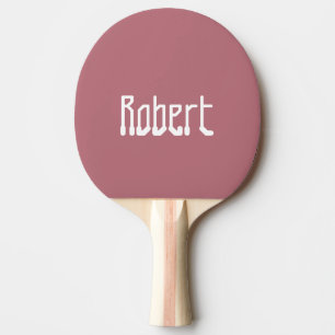 Rose Gold Moderner Name   Stylisch Trendiger Minim Tischtennis Schläger
