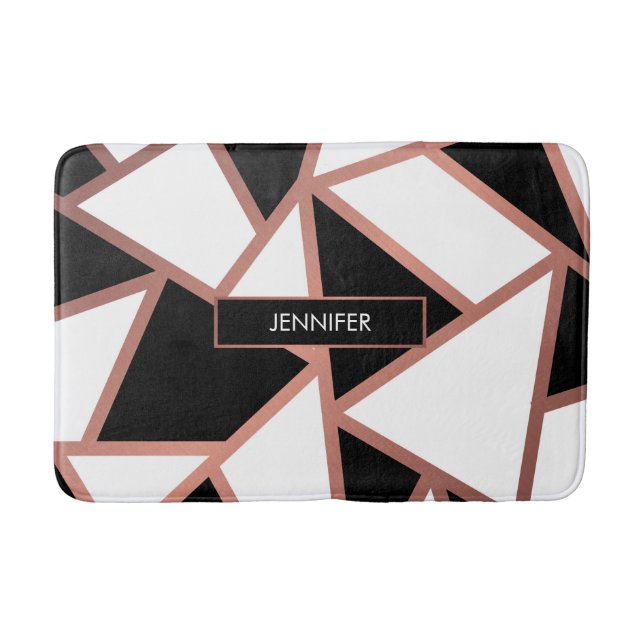 Rose Gold Mosaik Badematte (Vorderseite)
