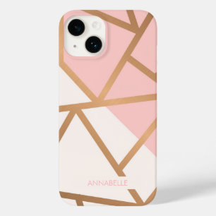 Rose Gold Mosaik Case-Mate iPhone 14 Hülle