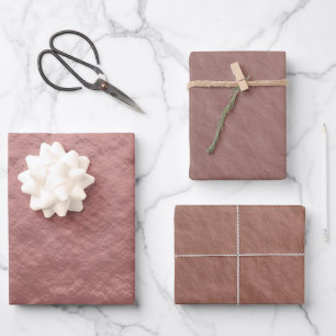 Rose Gold Muster Geschenkpapier Set