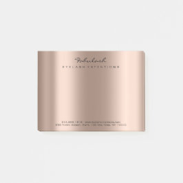Rose Gold Name Web Telefonnummer Pink Post-it Klebezettel