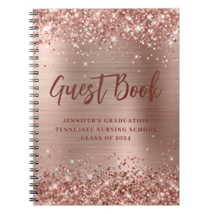 Rose Gold Nursing School Graduation Livre d'or