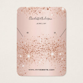 Rose Gold Ohrring Foto-Display-Karte