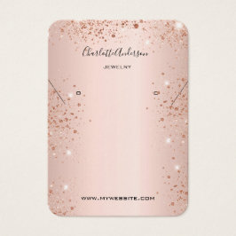 Rose Gold Ohrring Foto Glitzer-Grafikkarte