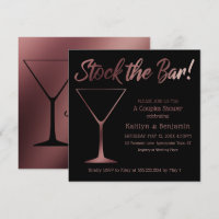Rose Gold Ombre Paare Stock die Bar Dusche