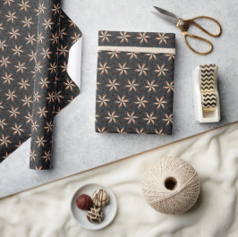 Rose Gold Opulence Geometric Black Elegance Design Geschenkpapier