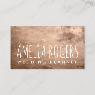 Rose Gold Paint Metallic Visitenkarte