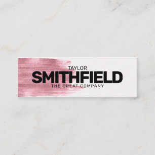  Rose Gold Paint Simple Modern Trendart Mini Visitenkarte