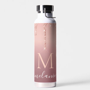 Rose Gold Parties scintillant Bouteille d'eau pers