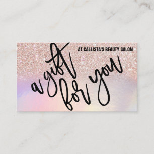 Rose Gold Parties scintillant certificat cadeau Ir